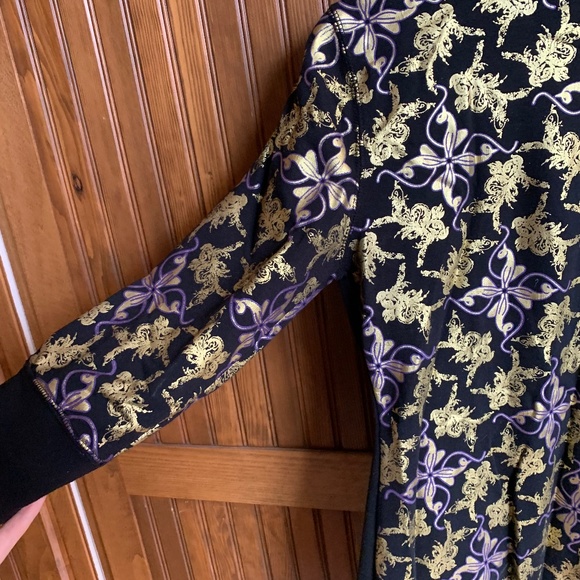 VINTAGE BABY PHAT HOODED DRESS GOLD BLACK 2000'S - Picture 8 of 8